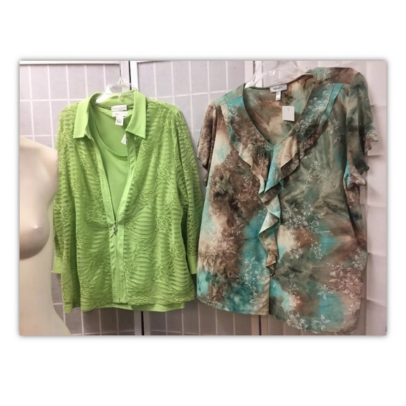 Dressbarn/Draper’s Damon, blouses(2), size 2X/3X.: - Picture 2 of 12